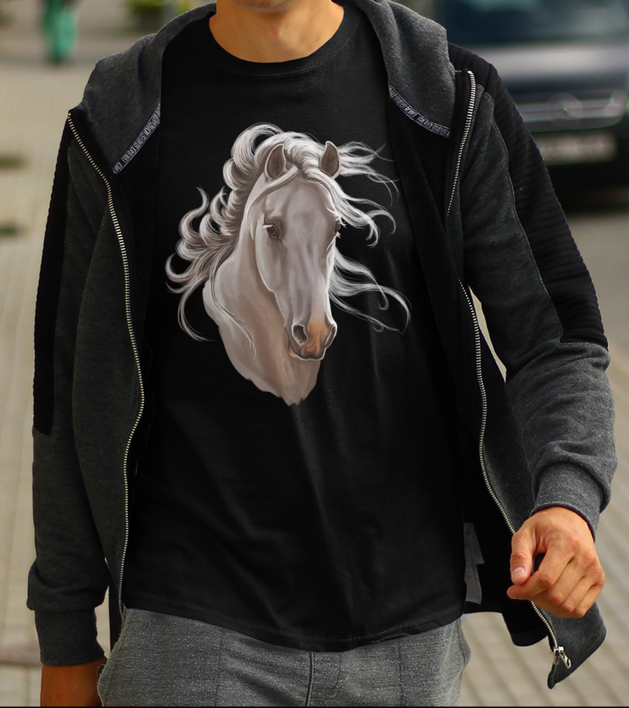 Adorable Horses Artwork With Majestic Horse T-Shirt