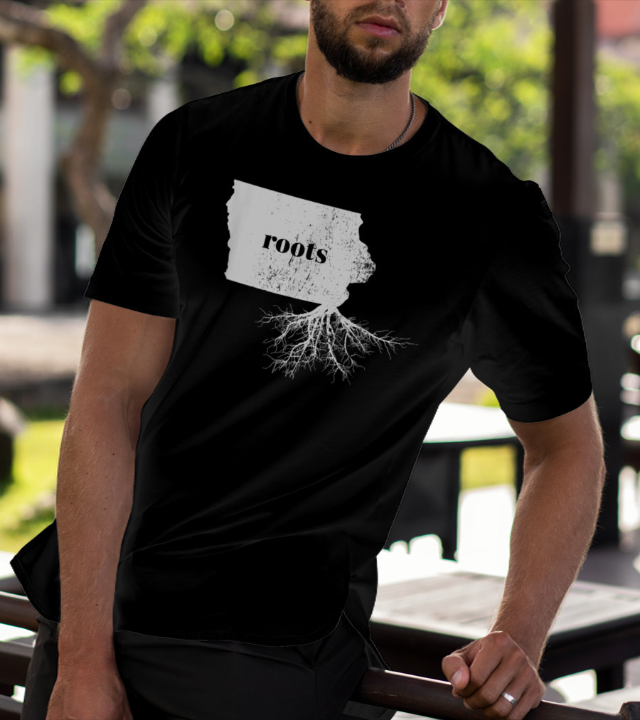 Iowa Roots State Map Men Kids Home Connection T-Shirt