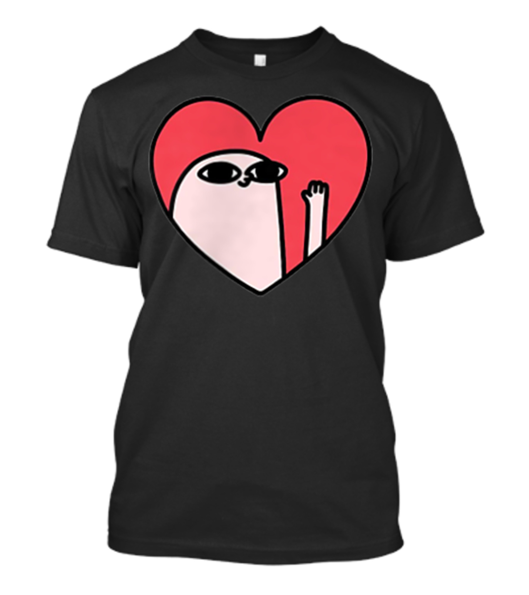 Ketnipz Heart Cartoon Character In T-Shirt