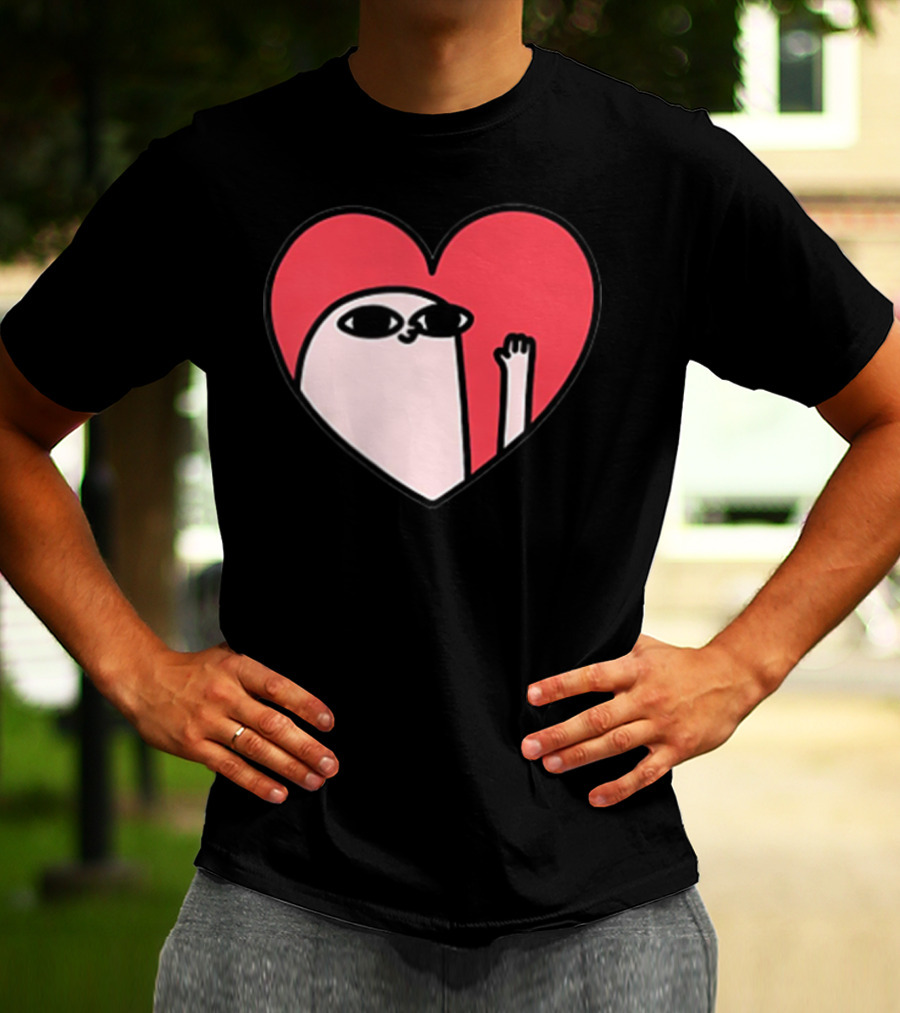 Ketnipz Heart Cartoon Character In T-Shirt