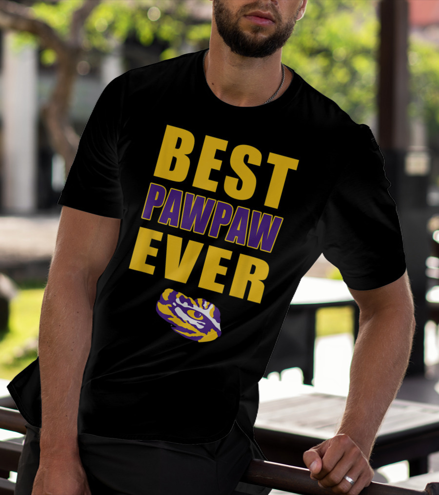 Best Pawpaw Ever LSU Tigers Fan T-Shirt
