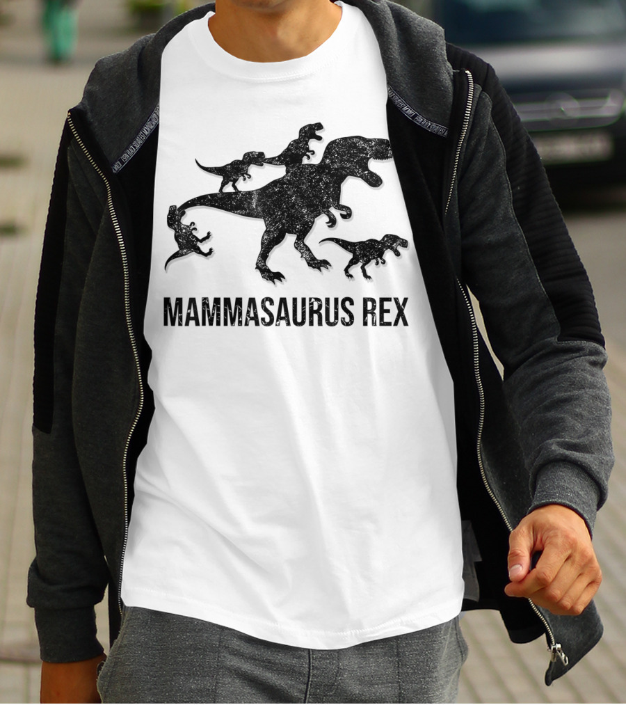 Mammasaurus Rex Dinosaur Family T-Shirt