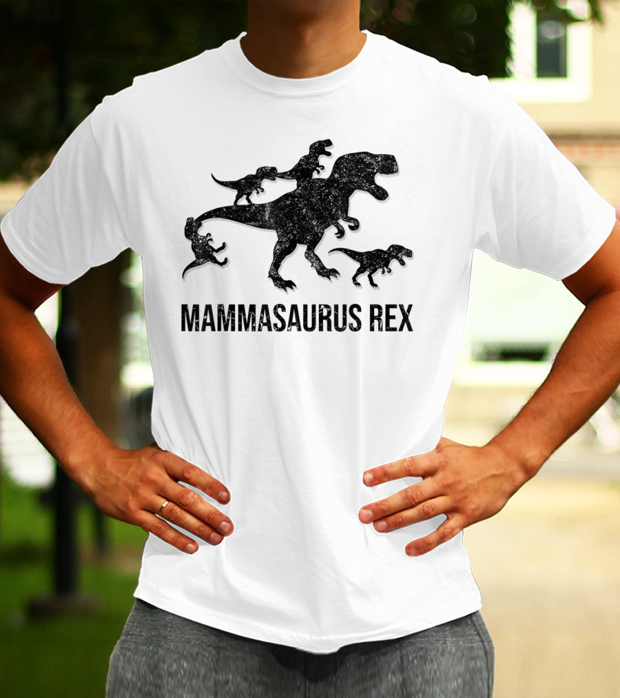 Mammasaurus Rex Dinosaur Family T-Shirt