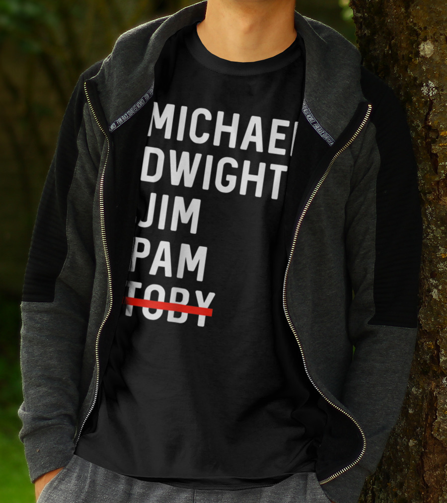 Michael Dwight Jim Pam Toby Crossed Out T-Shirt