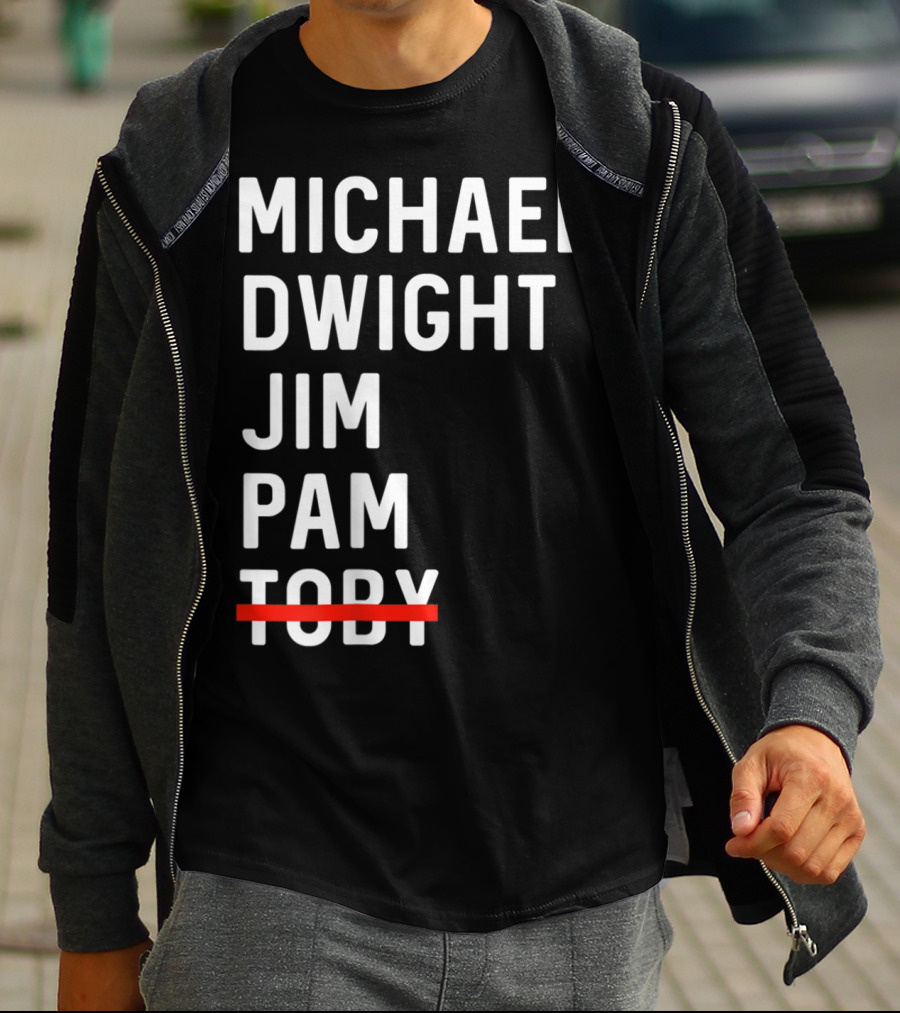 Michael Dwight Jim Pam Toby Crossed Out T-Shirt