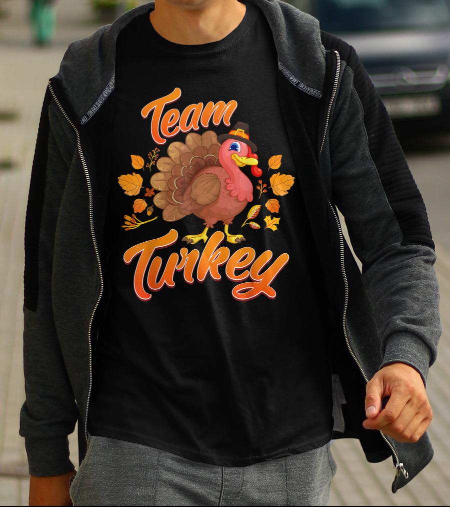 Team Turkey Thanksgiving Family T-Shirt