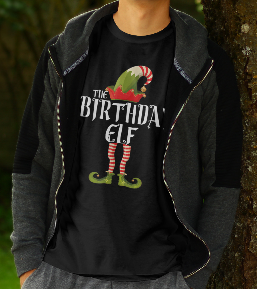 The Birthday Elf Holiday Cheer Fun Celebrations T-Shirt