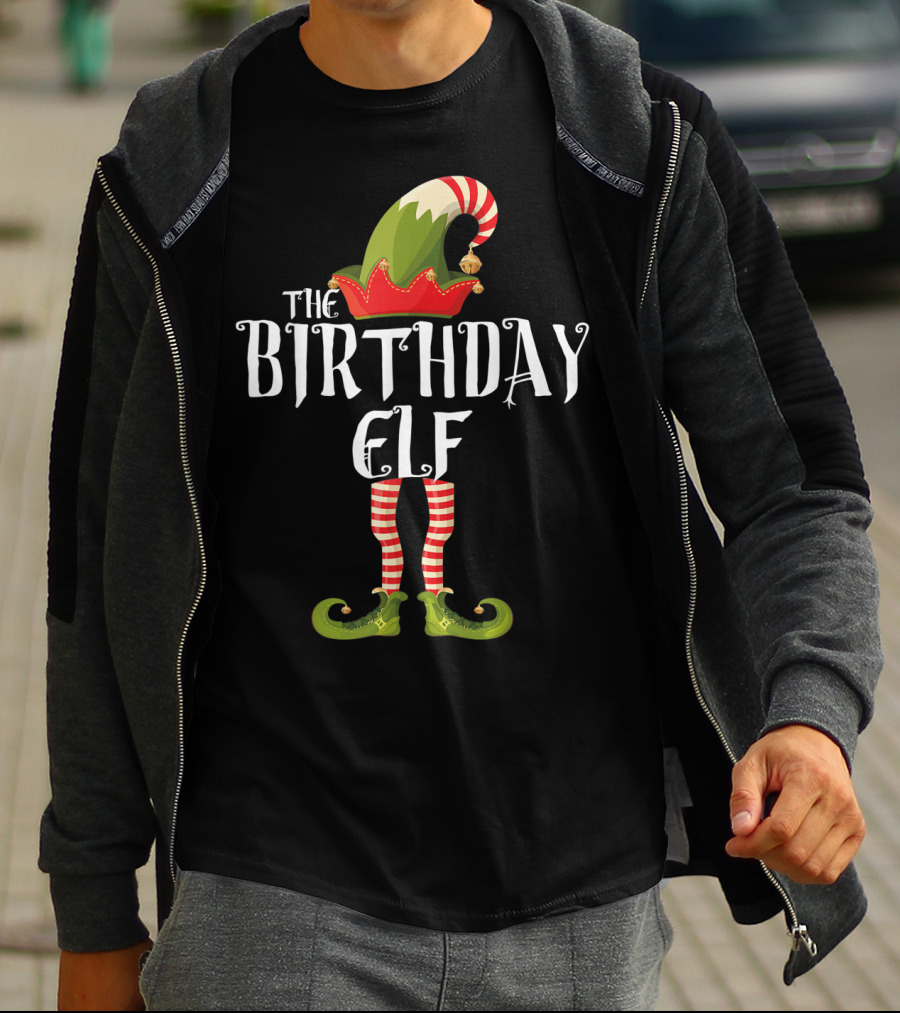 The Birthday Elf Holiday Cheer Fun Celebrations T-Shirt