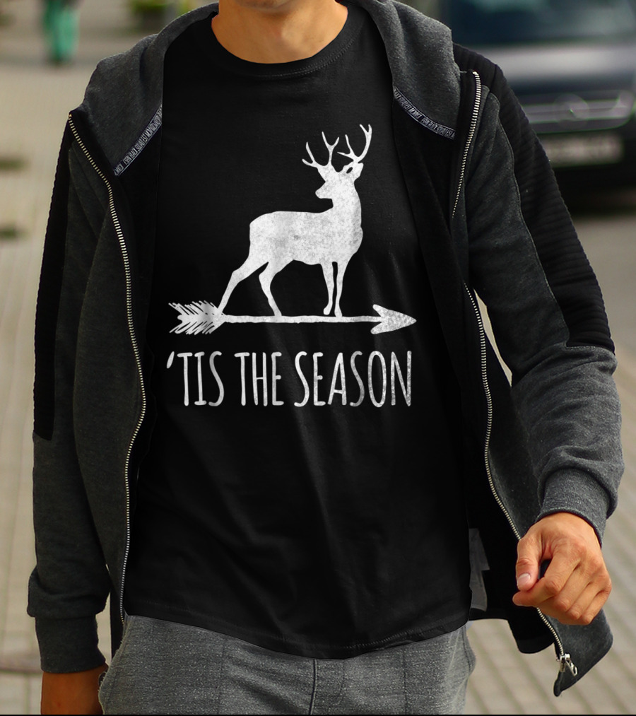 Tis The Season Funny Deer Bow Hunting Arrow T-Shirt