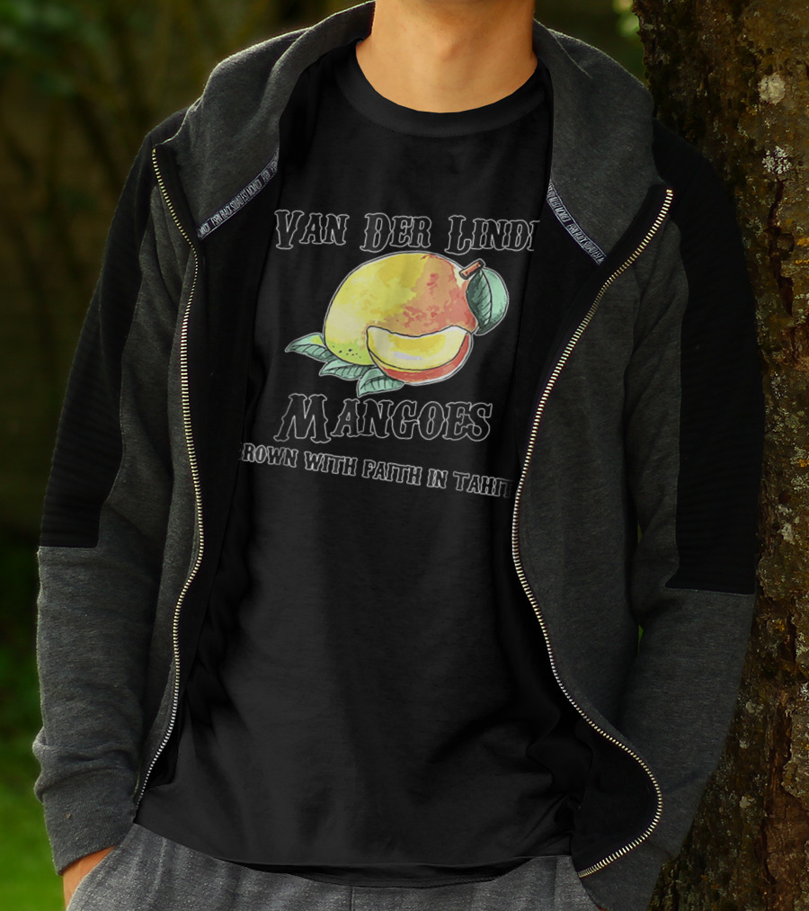 Van Der Linde Mangoes Grown With Faith In Tahiti Rdr2 Style Gaming T-Shirt