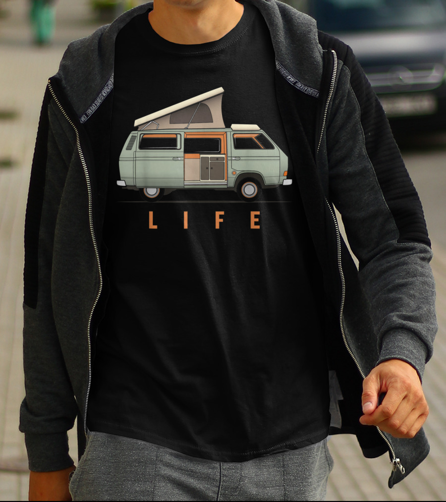 Van Life Camper Adventure Vintage Nomads Life T-Shirt
