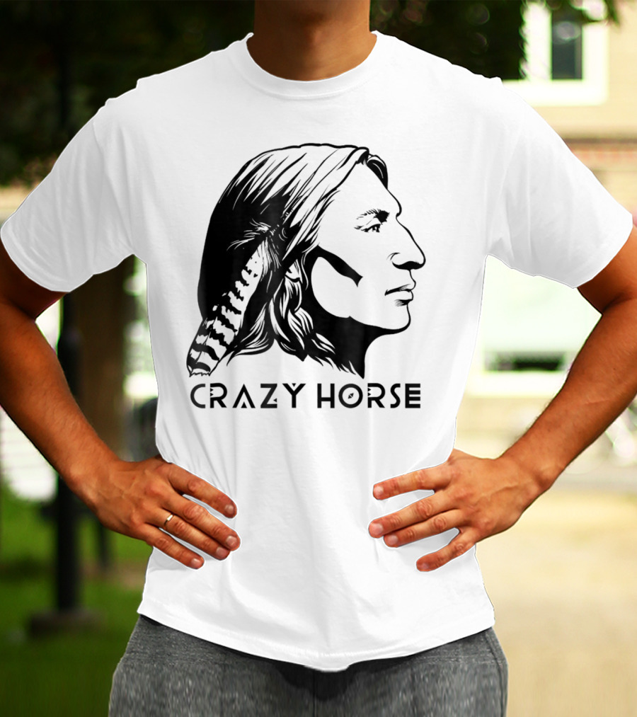 Crazy Horse Native American Profile T-Shirt