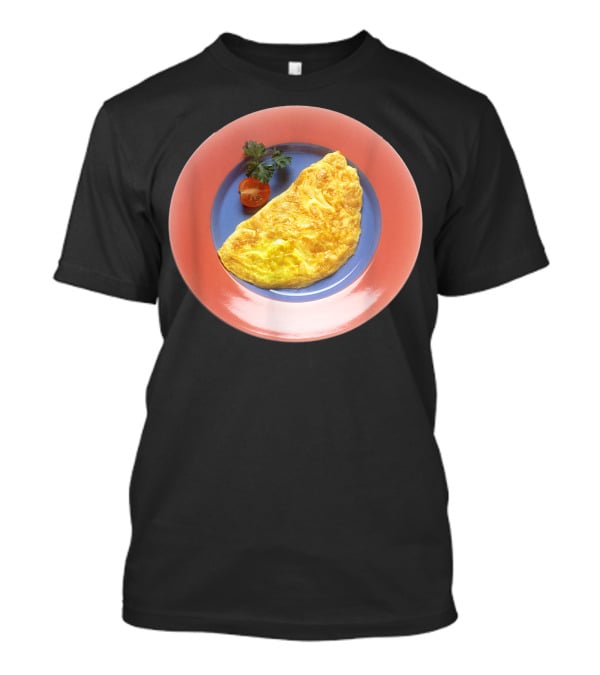 Egg Omelette On Colorful Plate T-Shirt