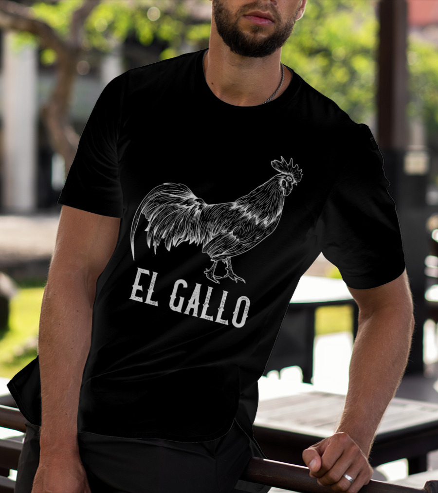 El Gallo Loteria Mexicana The Rooster Prem T-Shirt