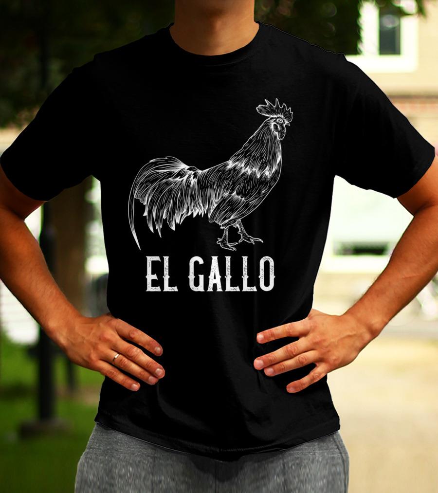 El Gallo Loteria Mexicana The Rooster Prem T-Shirt