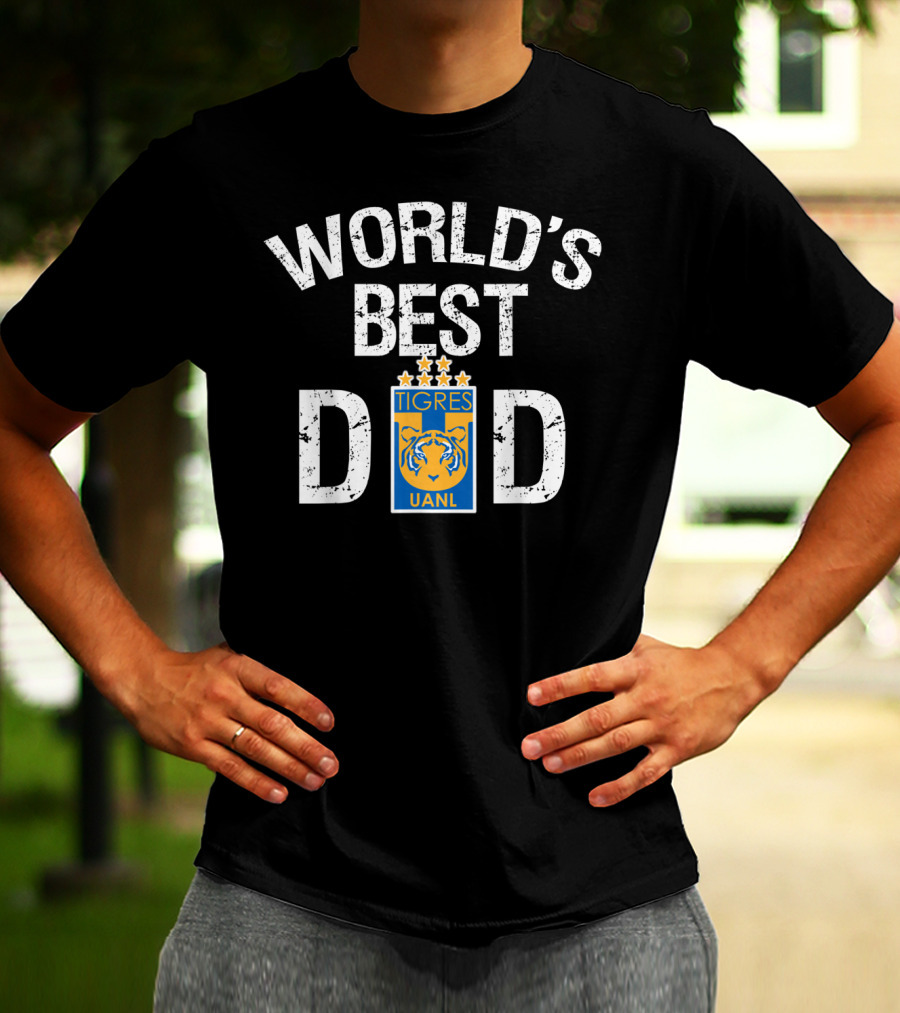 World's Best Dad FC Tigres UANL Mexico Father's Day T-Shirt