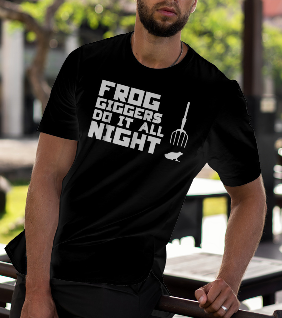 Frog Giggers Do It All Night Pitchfork Frog T-Shirt