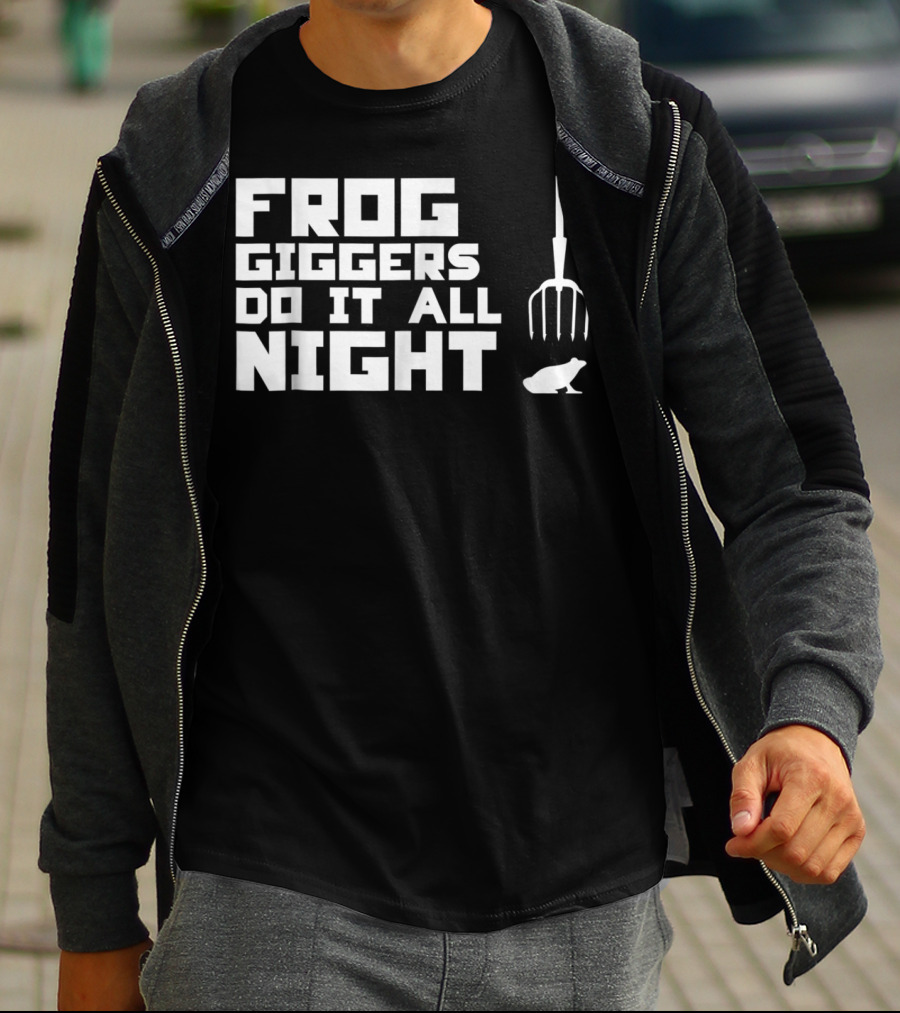 Frog Giggers Do It All Night Pitchfork Frog T-Shirt