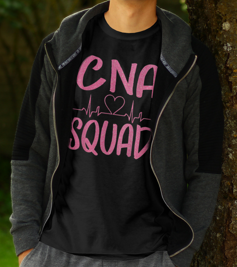CNA Squad Heartbeat Love Certified Nursing Assistant T-Shirt