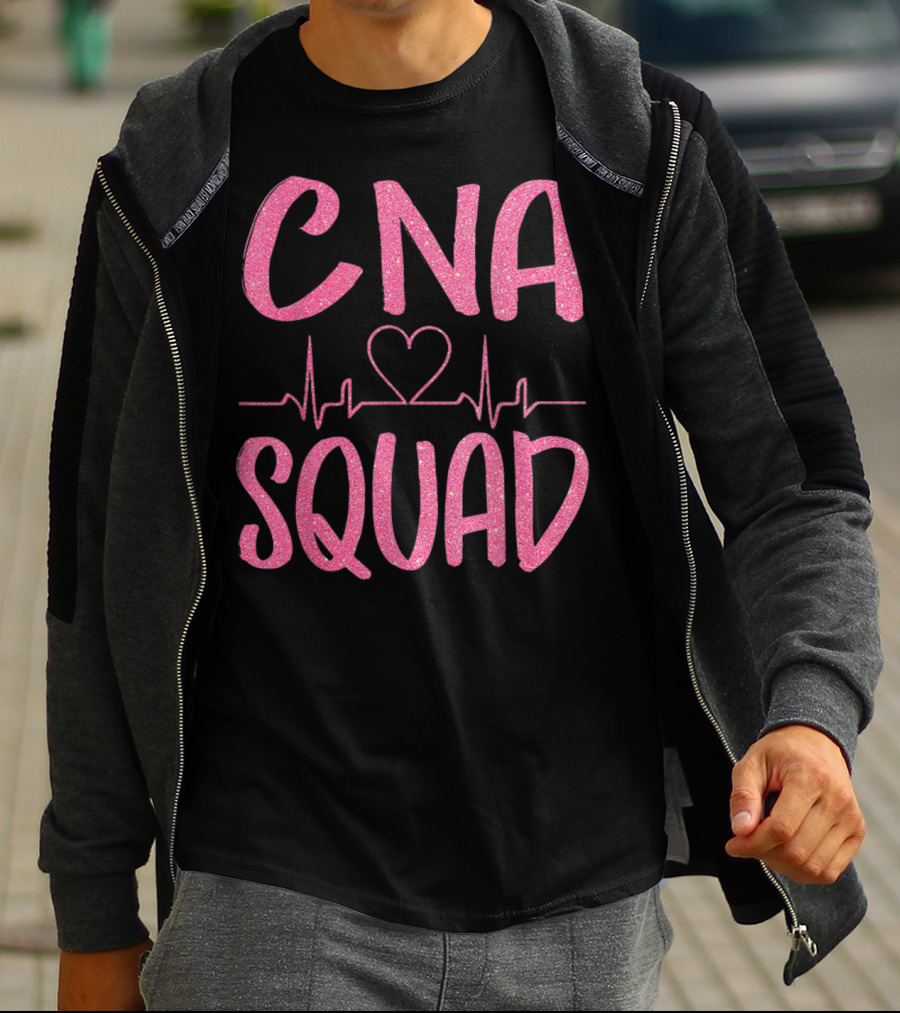 CNA Squad Heartbeat Love Certified Nursing Assistant T-Shirt