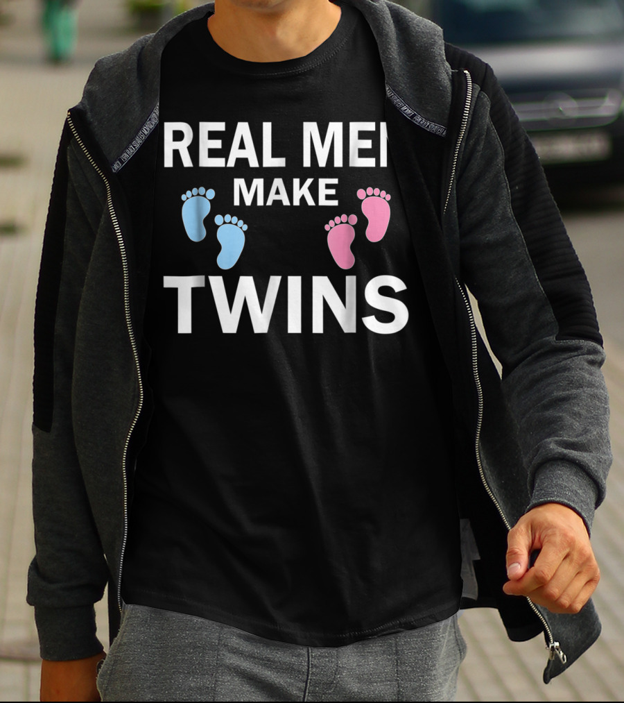 Real Men Make Twins Father's Day Funny New T-Shirt