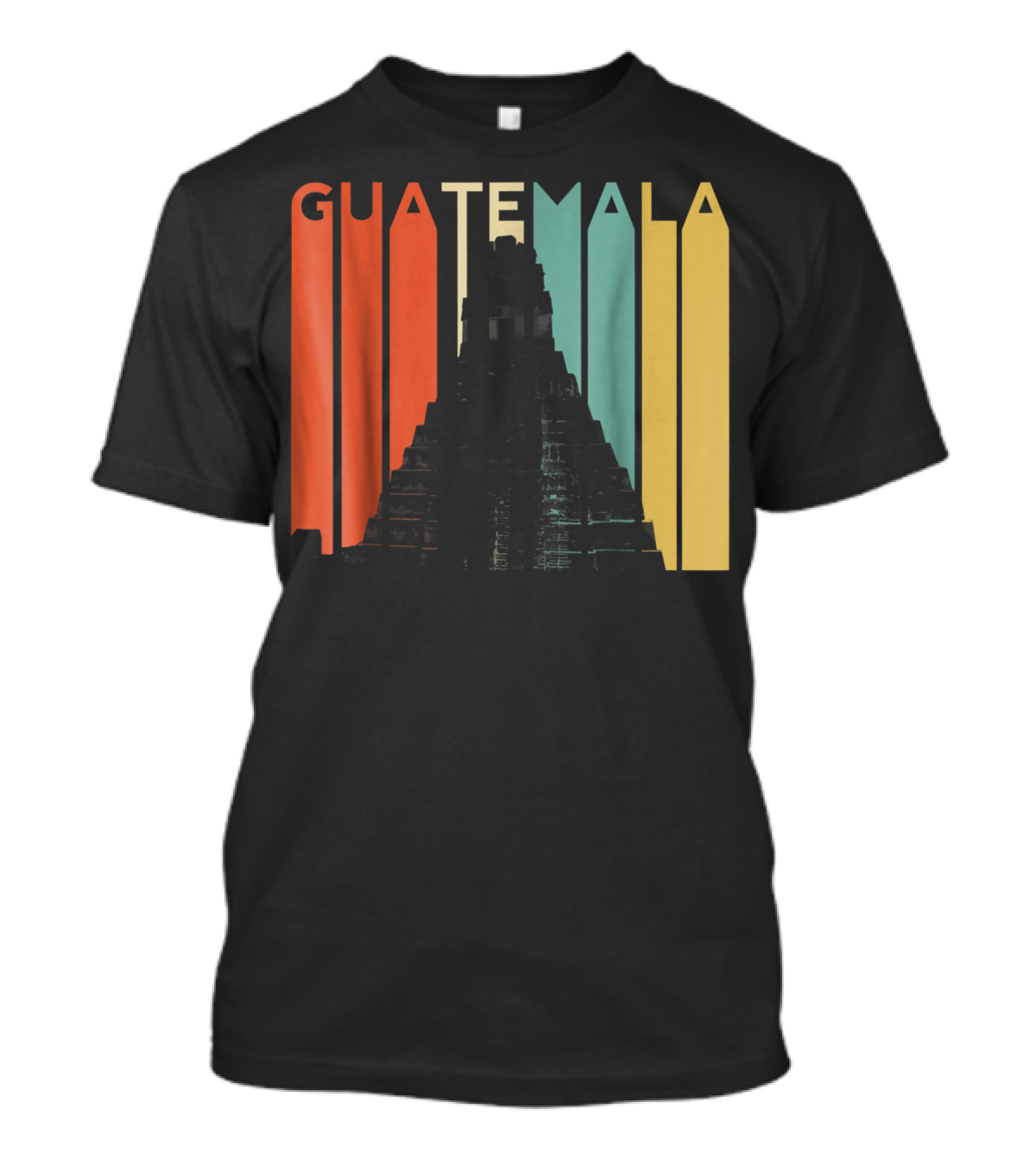 Guatemala Chapin Atitlan Tikal Maya Mayan Pyramid T-Shirt