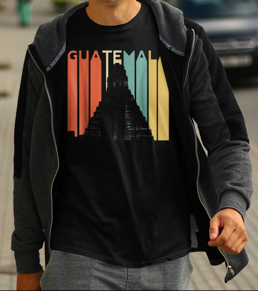 Guatemala Chapin Atitlan Tikal Maya Mayan Pyramid T-Shirt