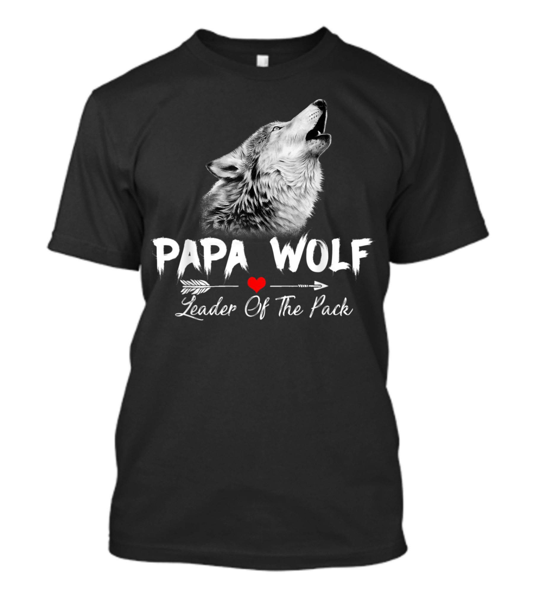 Papa Wolf Leader Of The Pack T-Shirt