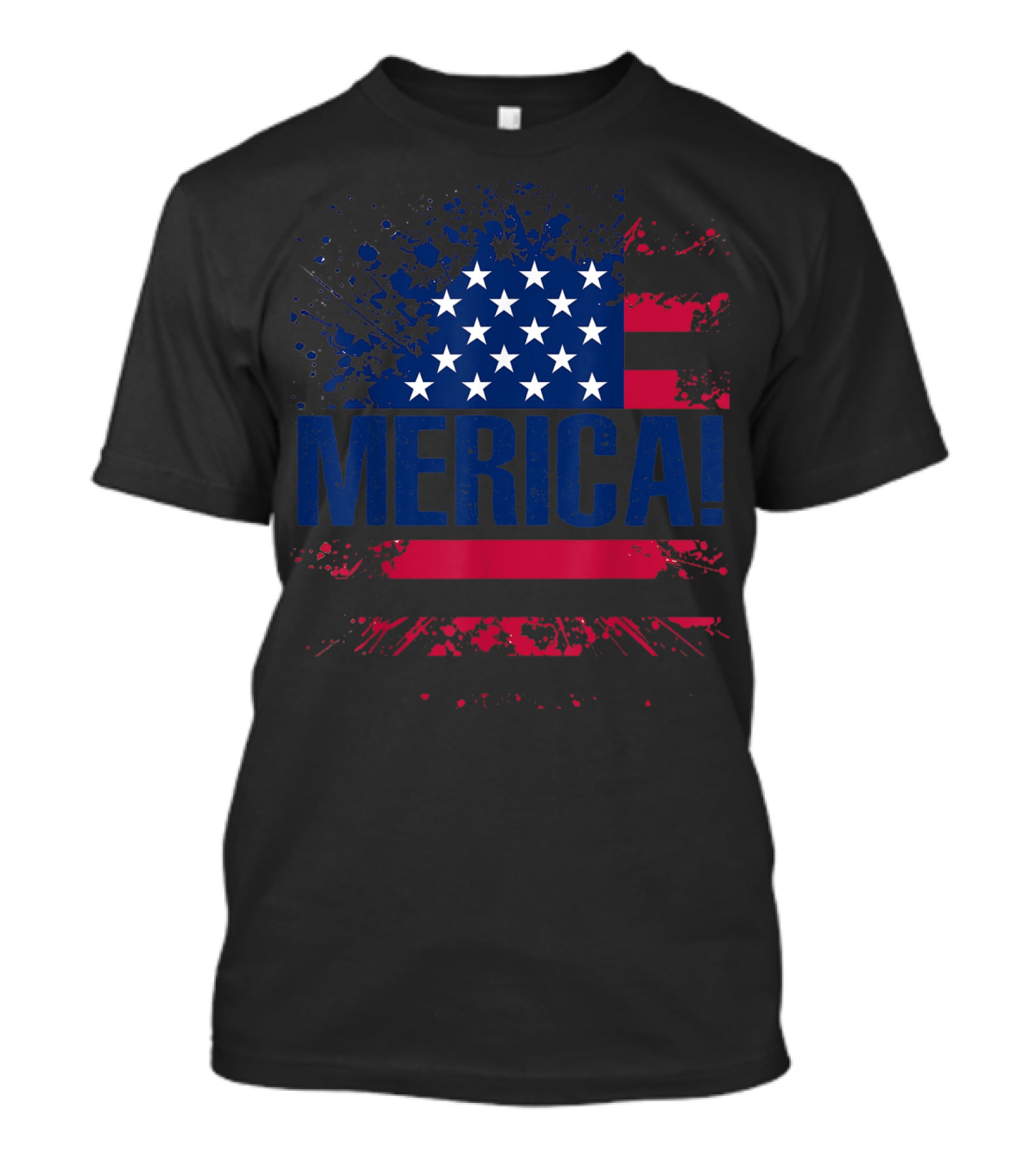 Merica USA Vintage Flag Stars And Stripes Merica T-Shirt