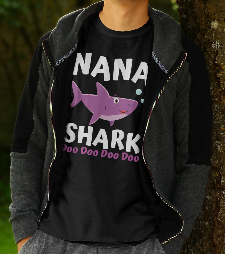 Nana Shark Doo Doo Doo Doo Matching Family Shark T-Shirt