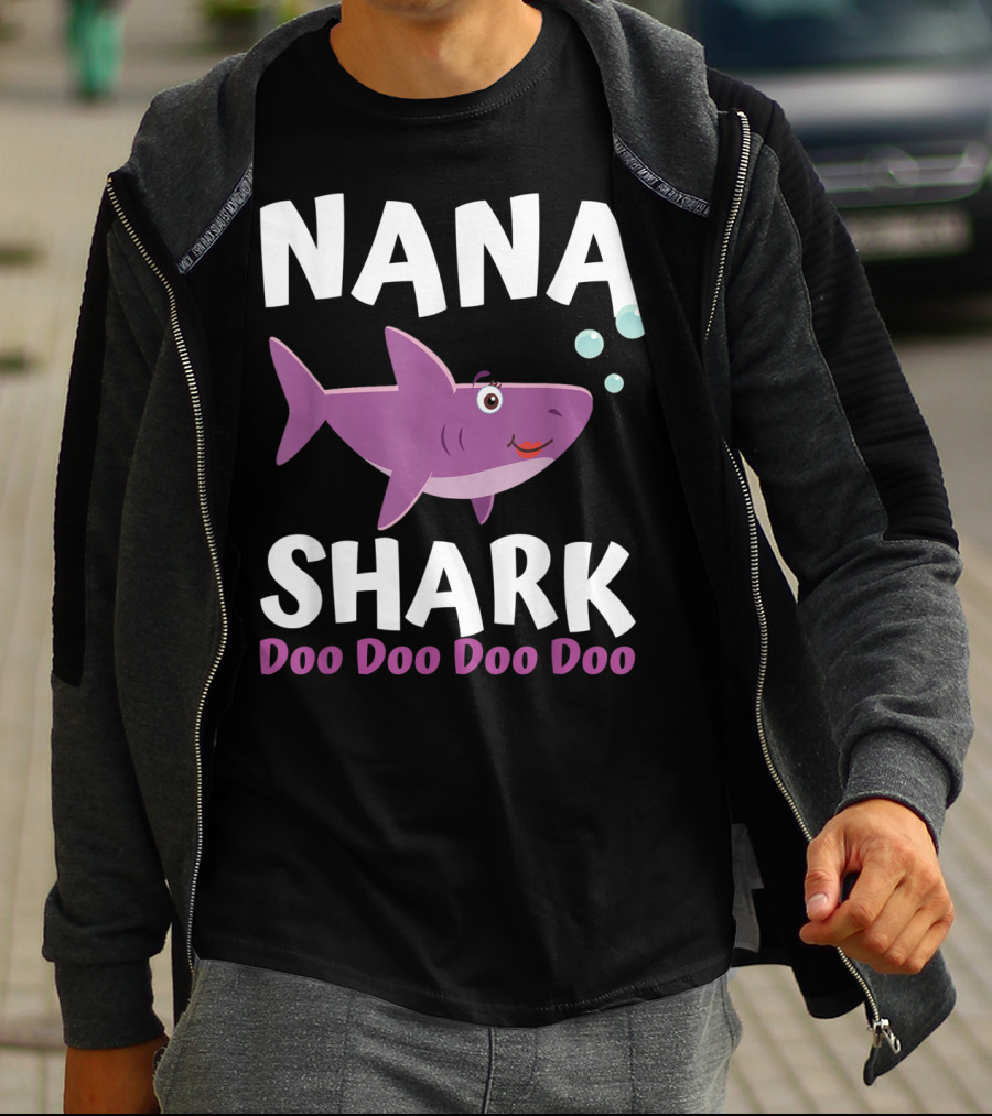 Nana Shark Doo Doo Doo Doo Matching Family Shark T-Shirt