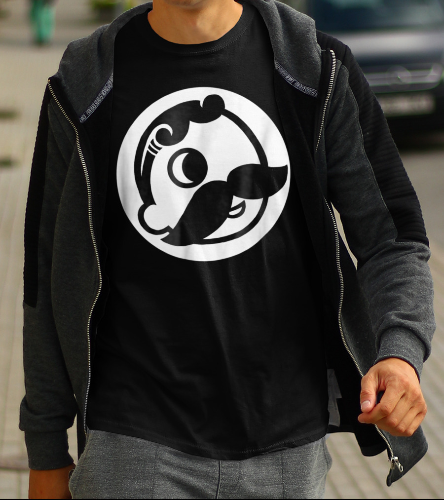 Natty Boh Mascot Icon Mustache Circle T-Shirt