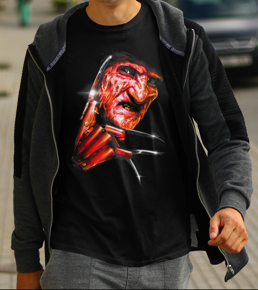 Nightmare On Elm Street Freddy Krueger Claw Face T-Shirt