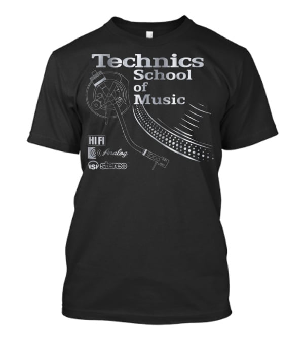 Technics School Of Music Analog Hifi Stereo Turntable T-Shirt