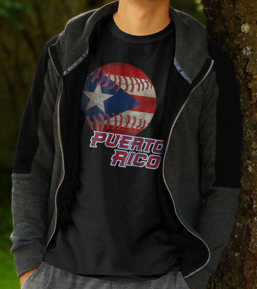Boricua Pride Puerto Rico Flag Baseball T-Shirt