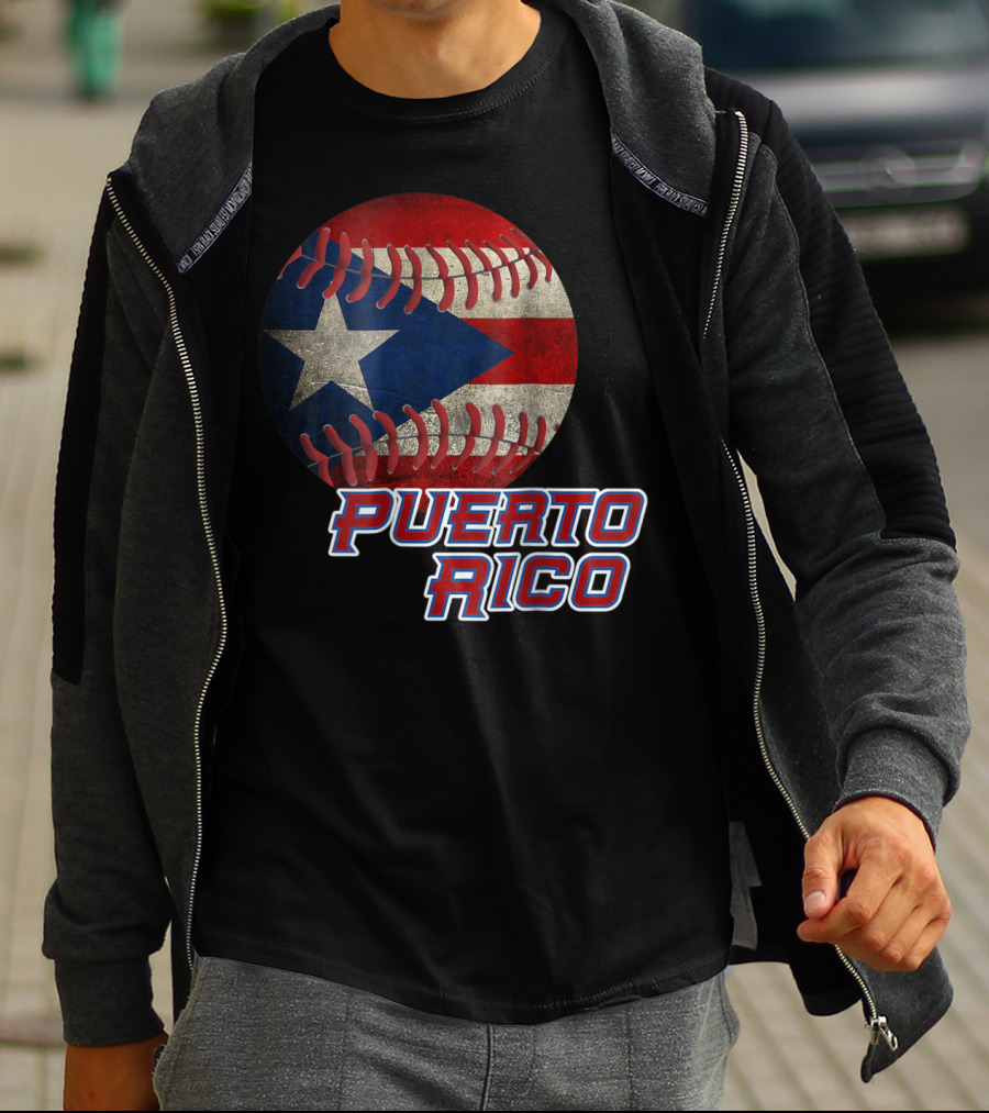 Boricua Pride Puerto Rico Flag Baseball T-Shirt