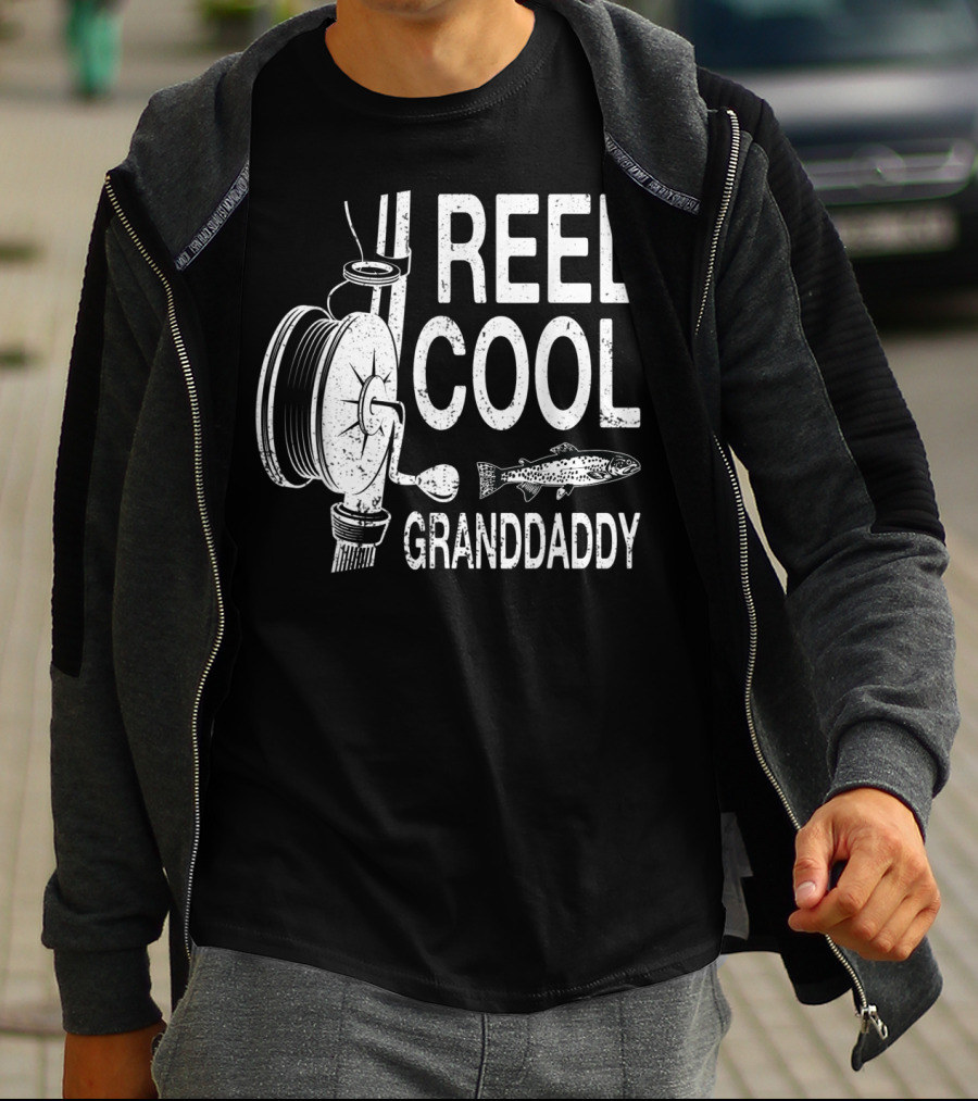 Reel Cool Granddaddy Fishing Reel Fish T-Shirt