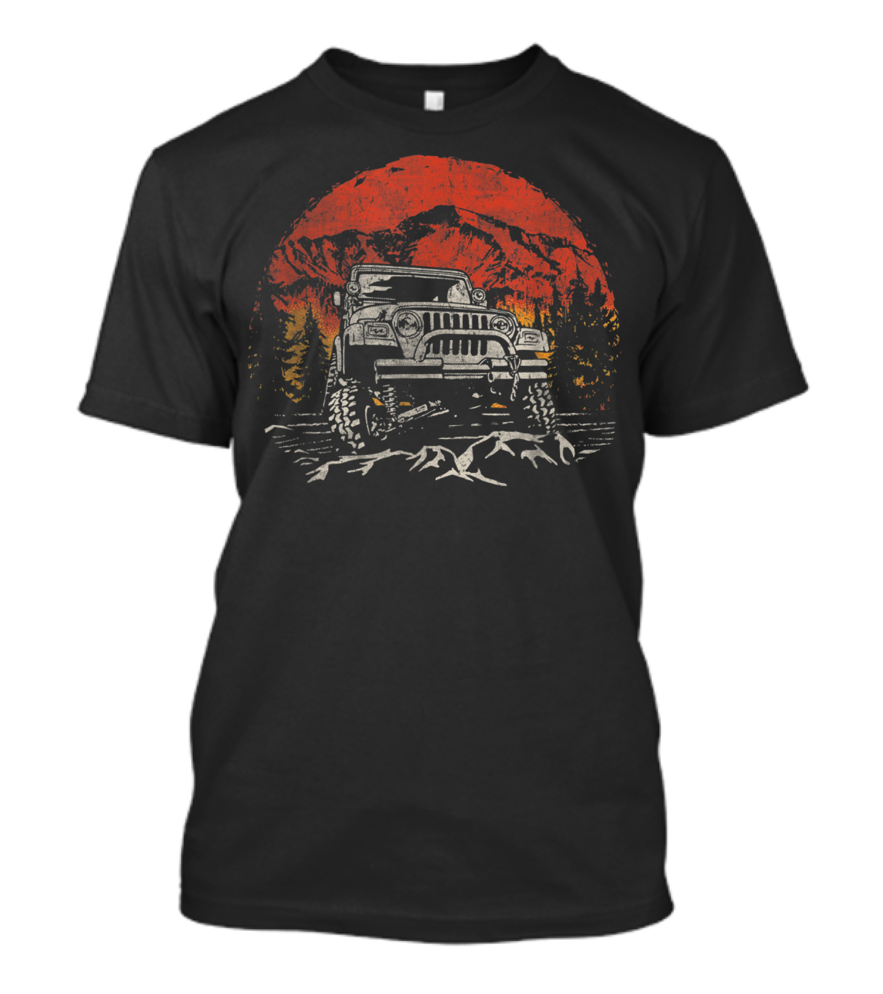 Retro Vintage Jeeps Enthusiast Off-Road Adventure T-Shirt