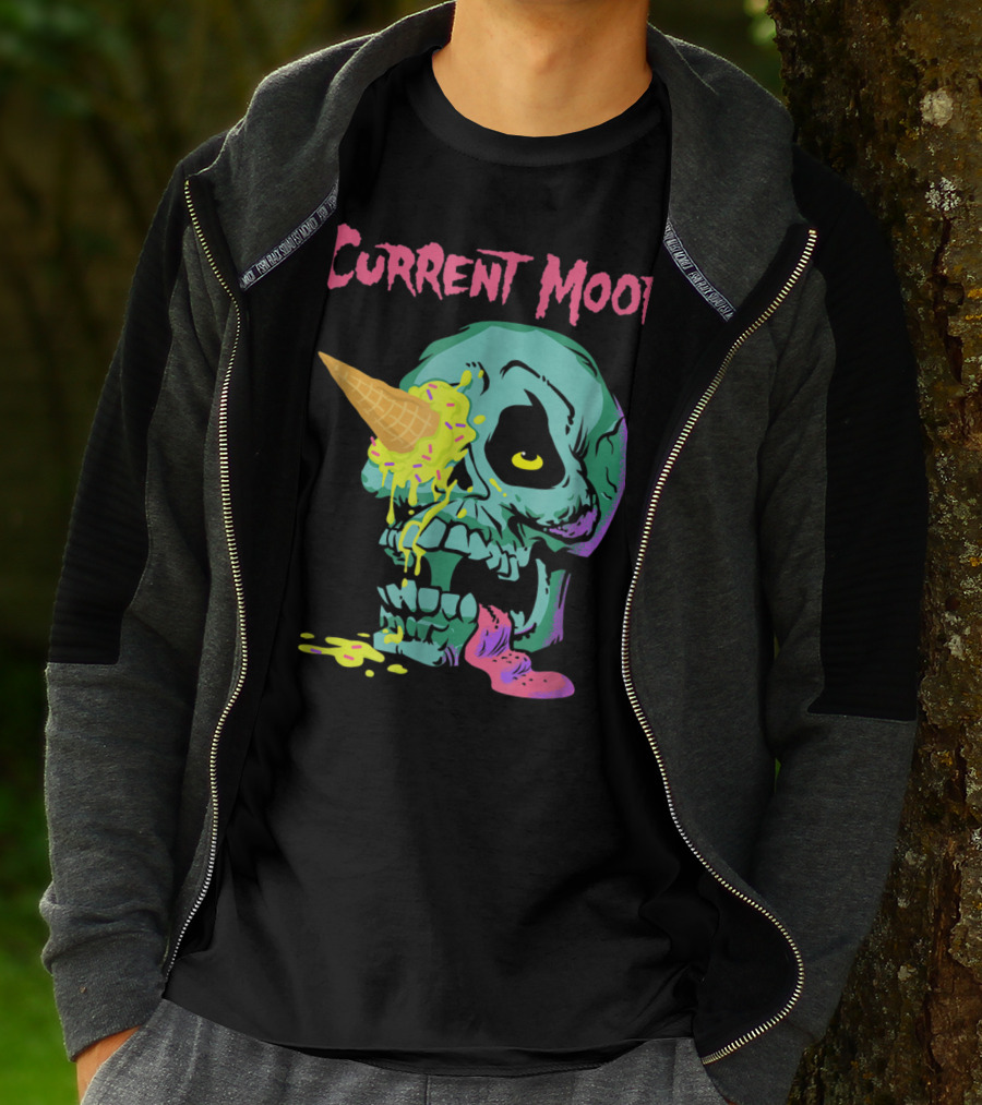 Current Mood Ice Cream Skull T-Shirt