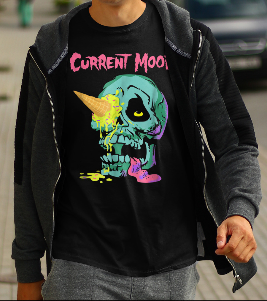 Current Mood Ice Cream Skull T-Shirt