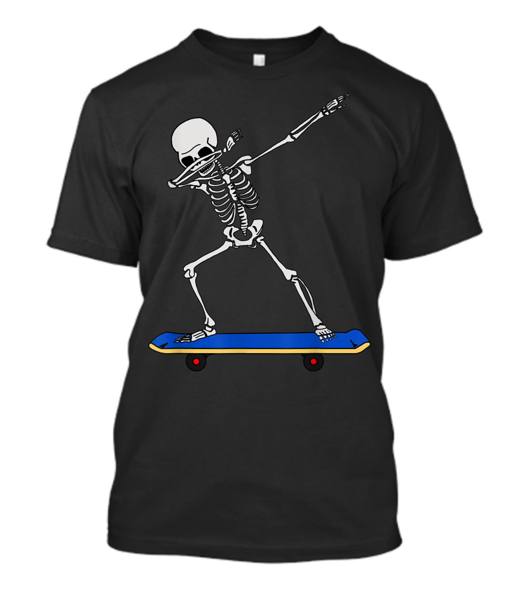 Skeleton DAB Skateboard Idea For Skateboarding T-Shirt