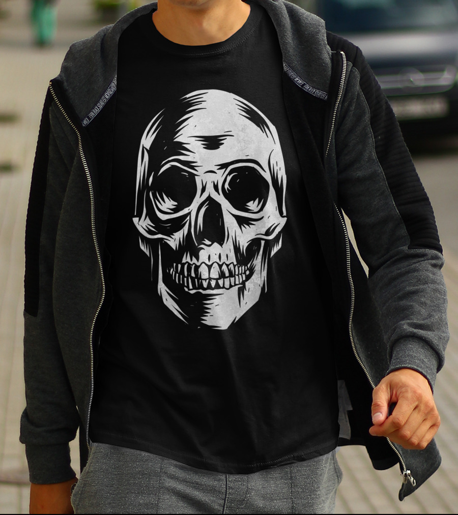 Skull Distressed Vintage Hall T-Shirt