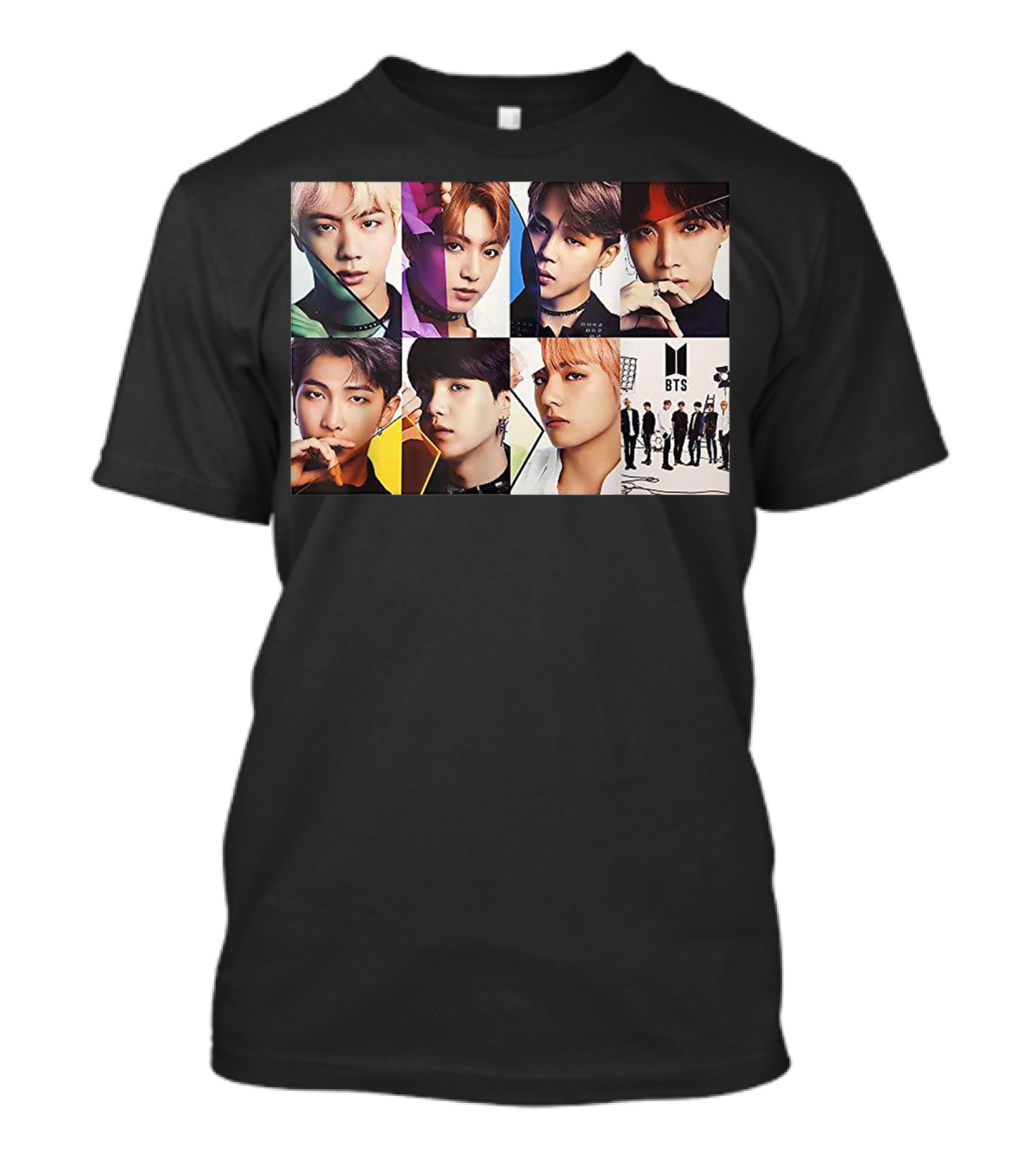 BTS Members Collage K Pop Fans T-Shirt
