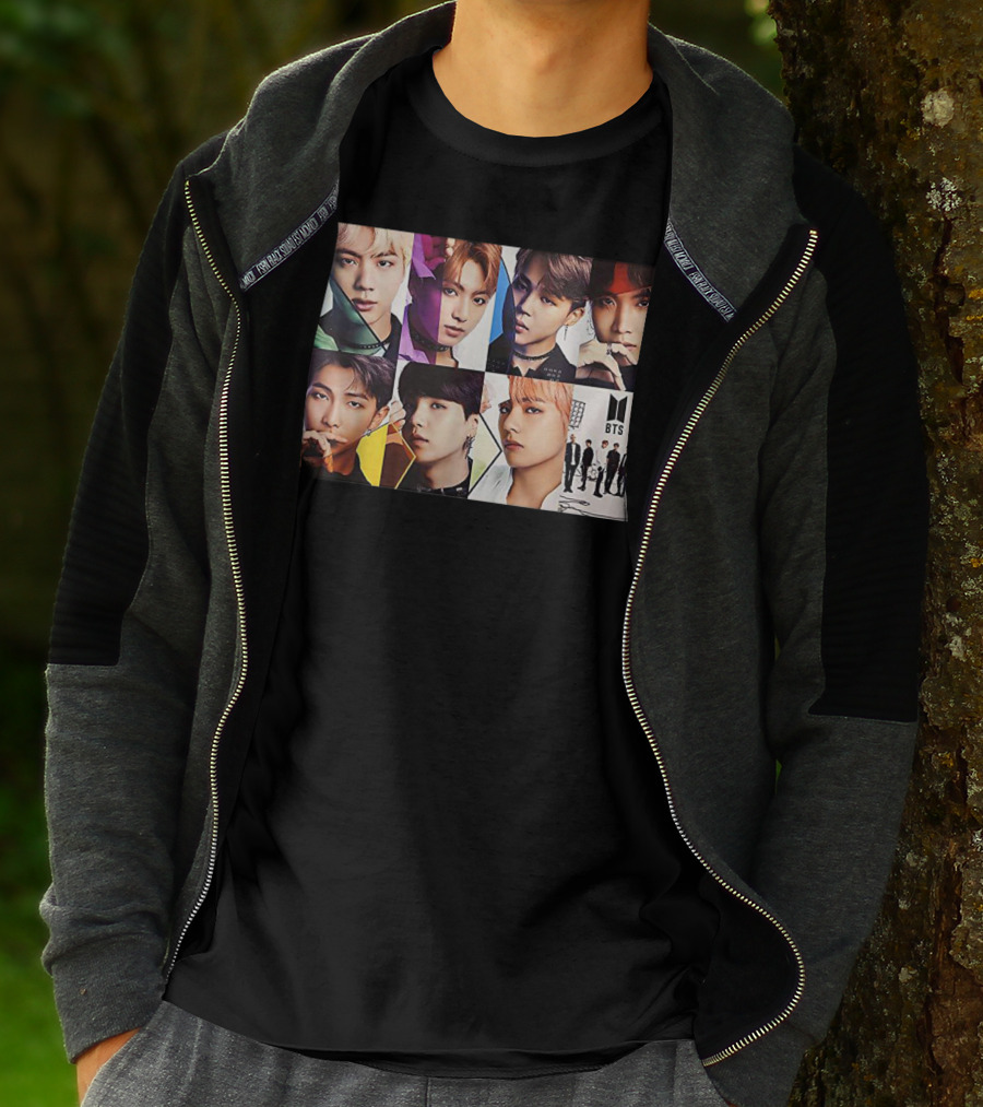 BTS Members Collage K Pop Fans T-Shirt