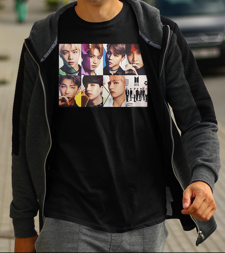 BTS Members Collage K Pop Fans T-Shirt