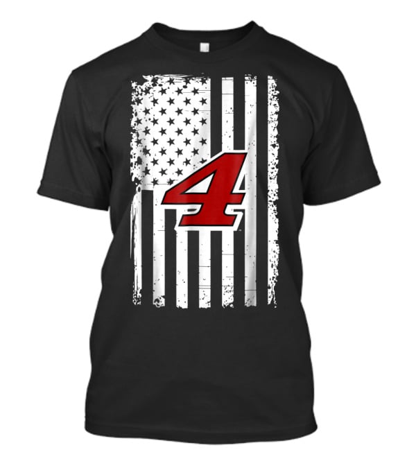 Kevin Harvick Number 4 American Flag T-Shirt