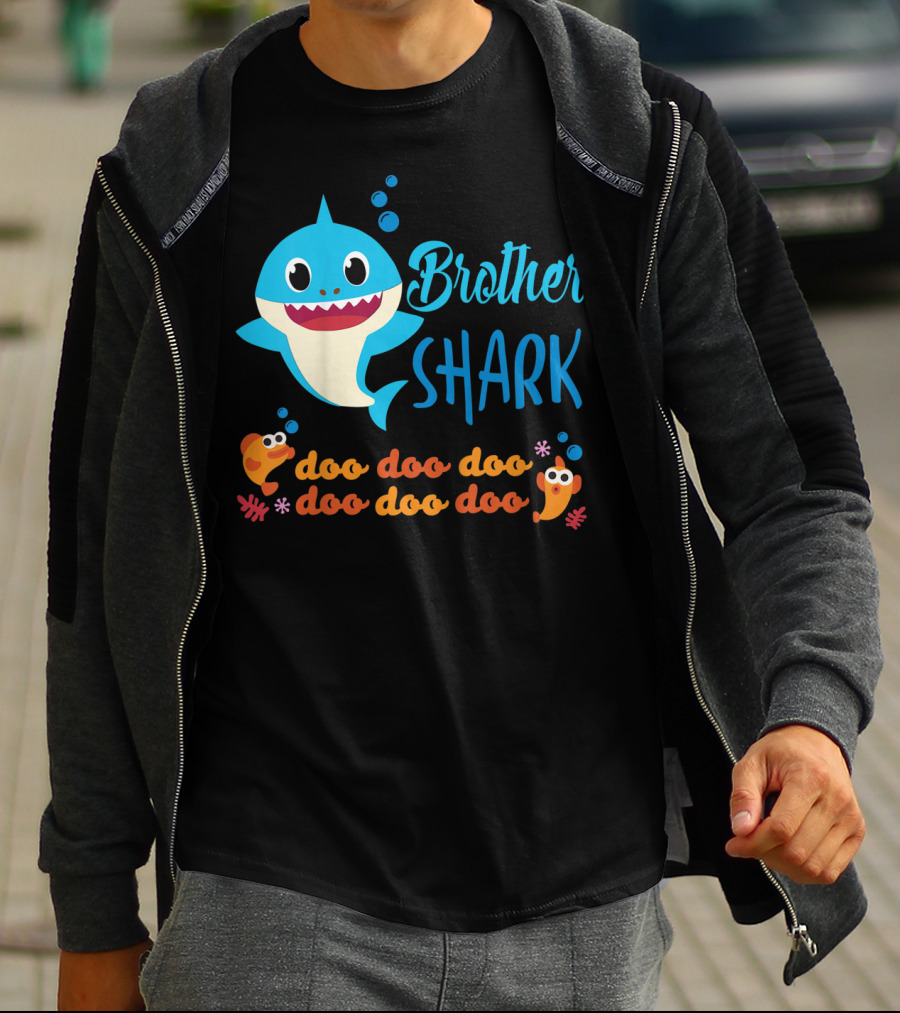 Brother Shark Doo Doo Doo Kids Baby Shark T-Shirt
