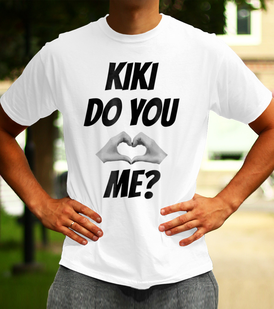 KIKI Do You Love Me Hands Heart Shape T-Shirt