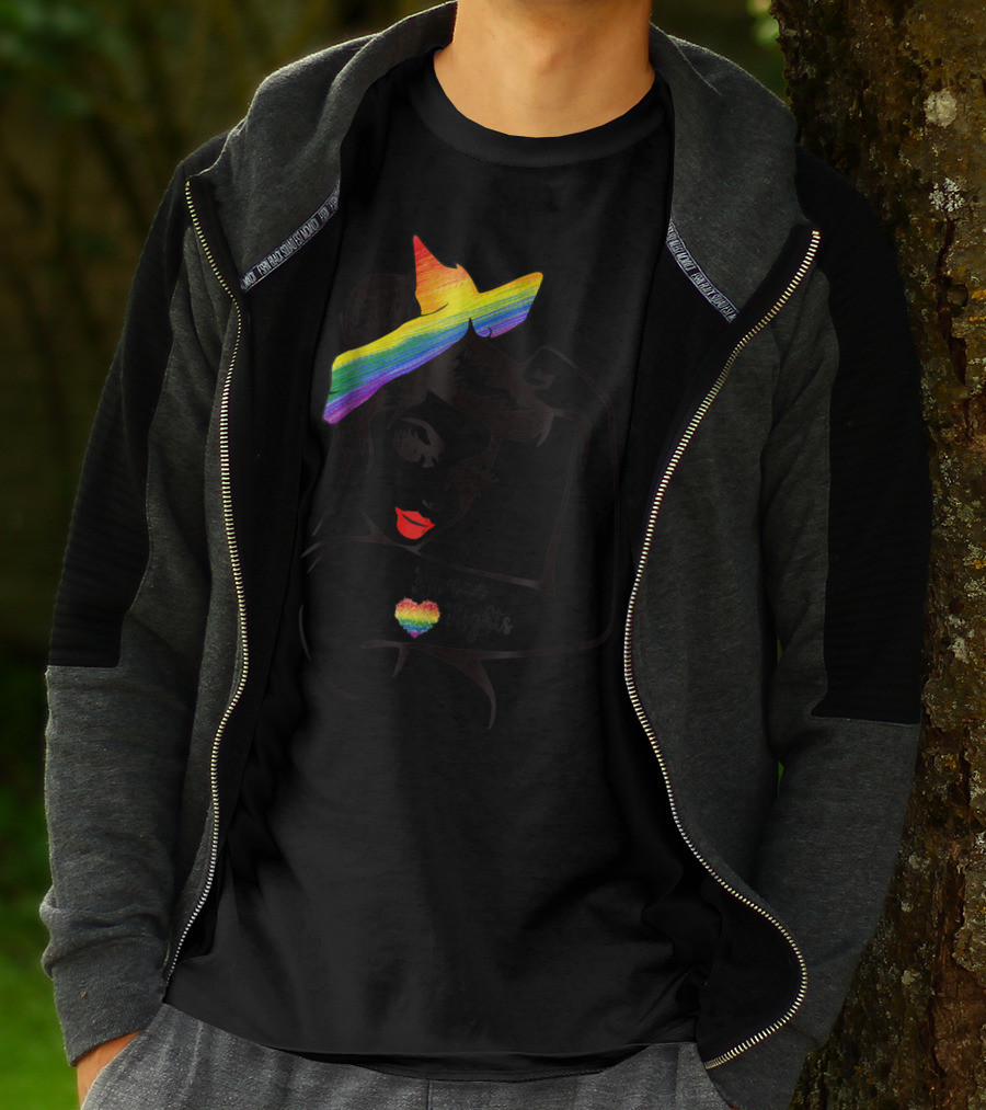 Lady Human Rights Rainbow Pride Iconic Empowerment T-Shirt