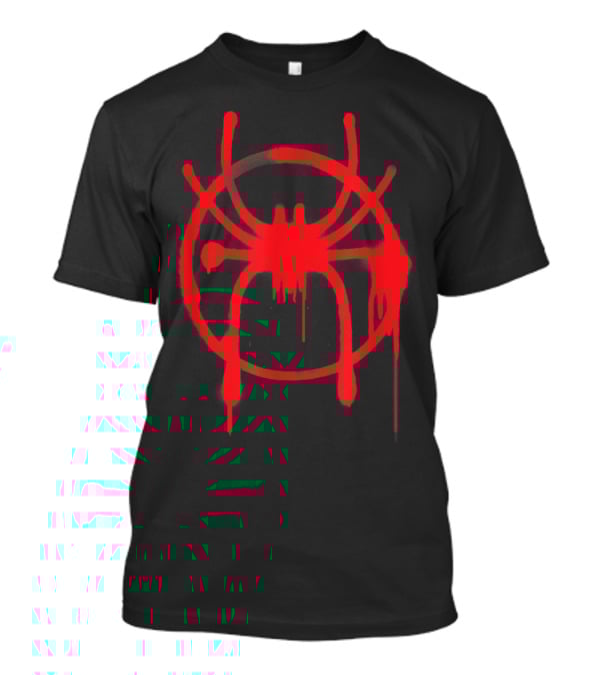 Spider Man Into The Spider Verse Red Symbol Marvel T-Shirt